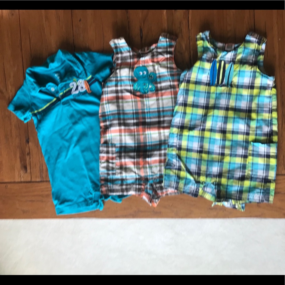 3 24 month Cater’s boy rompers